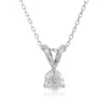 Diamond Solitaire Pendant 14K, 1/3 Ct.