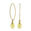 Citrine Drop Earrings 14K