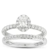 Diamond Halo Bridal Set 14K