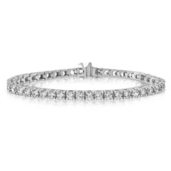 Diamond Line Bracelet 14K, 7 Ctw.