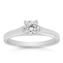 Ben Bridge Signature Diamond Solitaire Ring 18K