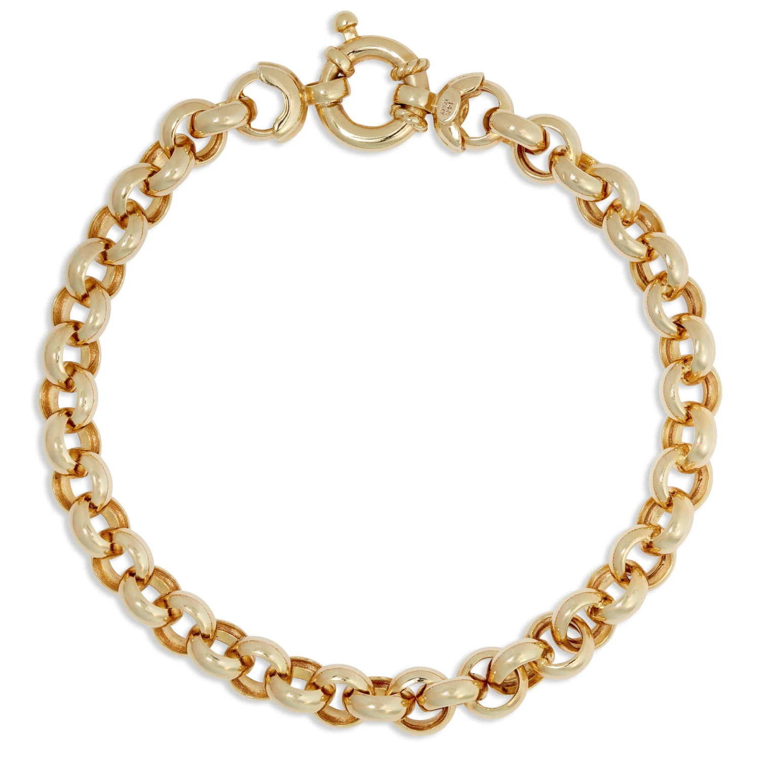 Toscano Rolo Chain Bracelet 14K, 7.5" 1 Toscano Rolo Chain Bracelet 14K, 7.5"