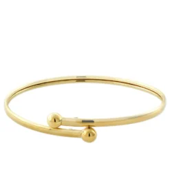 Gold Bypass Bangle 14K