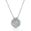 Halo Cupcake Diamond Pendant 14K
