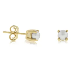 Cultured Freshwater Pearl Stud Earrings 14K