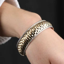 Toscano Braided Cuff Bracelet 14K -Luxe Glist Sales 11570876 04