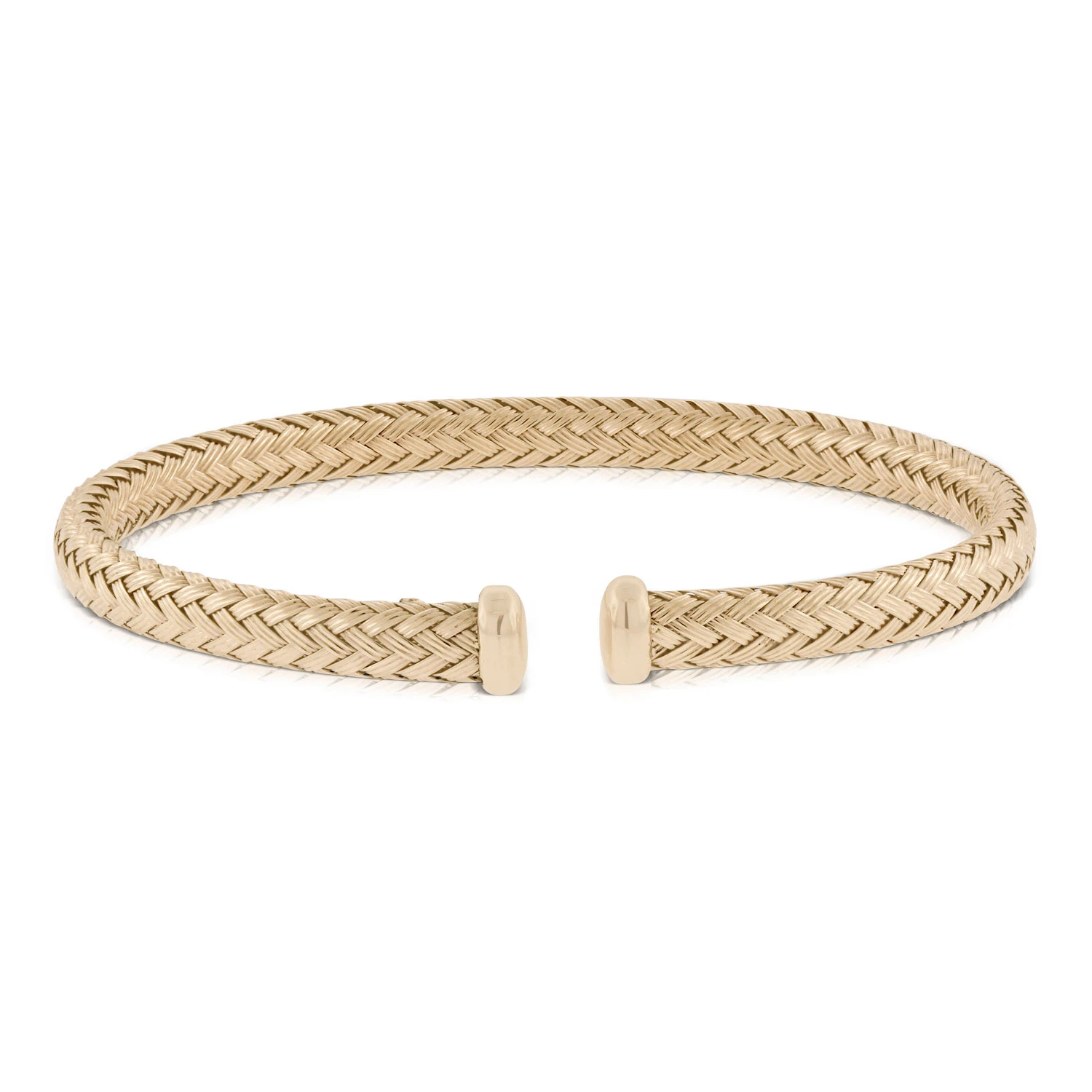 Toscano Woven Cuff Bracelet 14K 1 Toscano Woven Cuff Bracelet 14K
