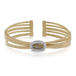 Toscano Cuff Bracelet 14K