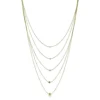 Toscano Sparkle Bib Necklace 14K