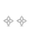Roberto Coin Princess Small Flower Diamond Stud Earrings 18K