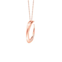 Rose Gold HOPECIRCLE Diamond Pendant 14K, 1/5 Ctw. -Luxe Glist Sales 11699220 06