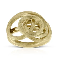 Toscano Satin Swirl Ring 14K