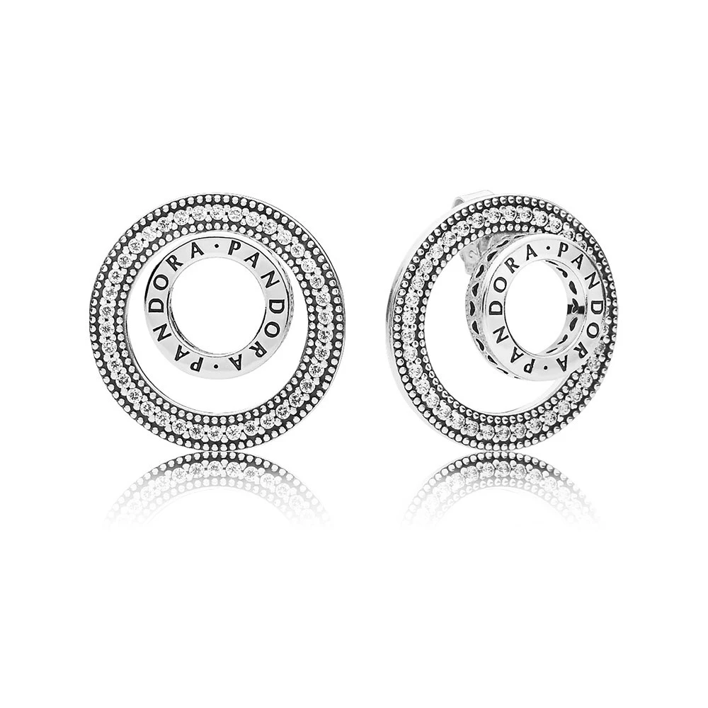 Pandora Forever Pandora Signature CZ Earrings 1 Pandora Forever Pandora Signature CZ Earrings