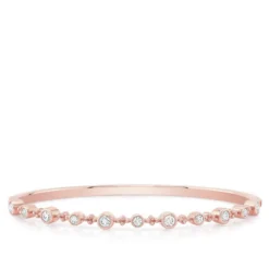 De Beers Forevermark Tribute Rose Gold Diamond Bangle 18K