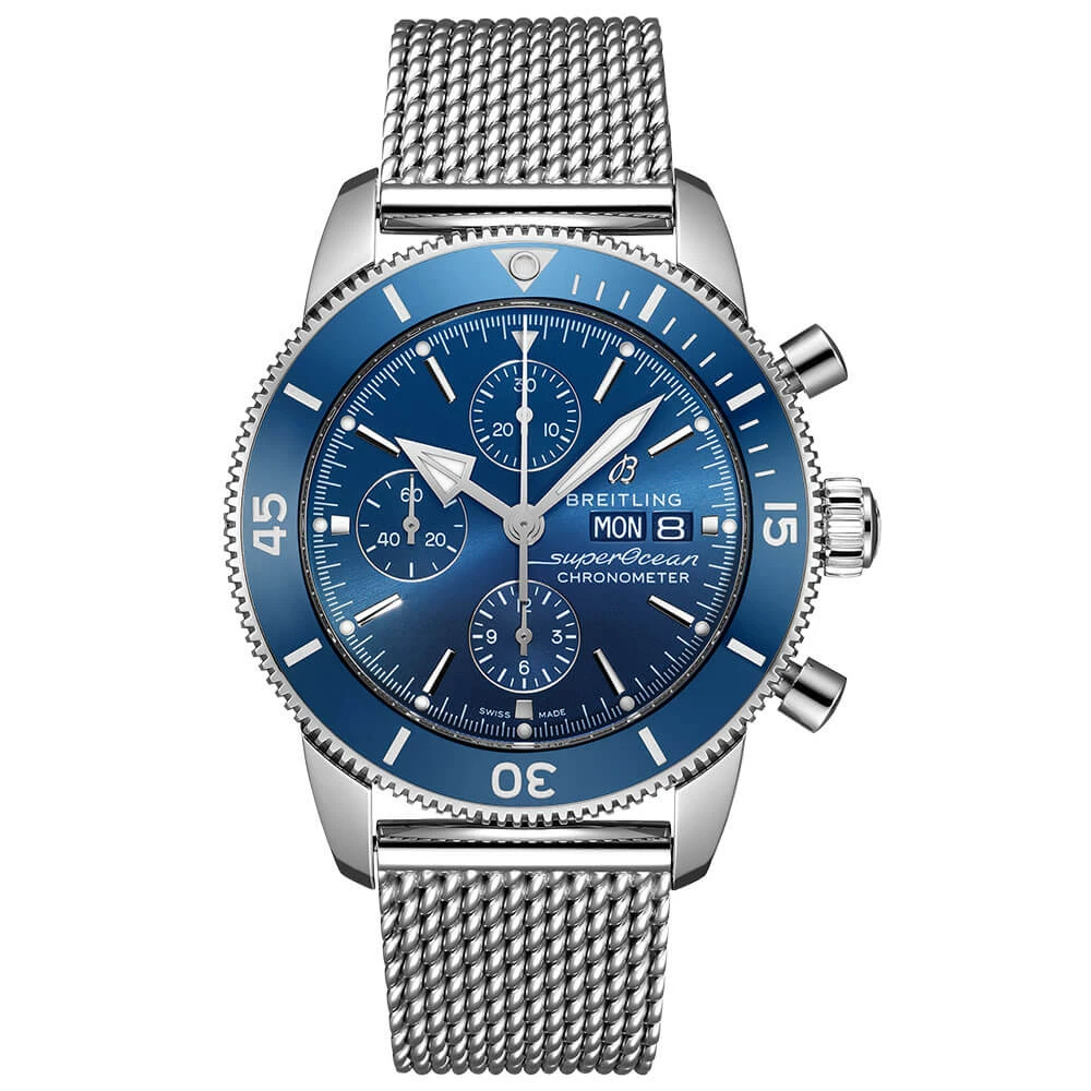 Breitling Superocean Heritage Chronograph 44 Blue Watch, 44mm 1 Breitling Superocean Heritage Chronograph 44 Blue Watch, 44mm
