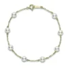 Mikimoto Akoya Cultured Pearl Station Bracelet 5mm, A+, 18K