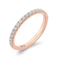 Bella Ponte Rose Gold Diamond Band 14K, 1/4 Ctw.