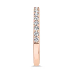 Bella Ponte Rose Gold Diamond Band 14K, 1/4 Ctw. -Luxe Glist Sales 11813706 03