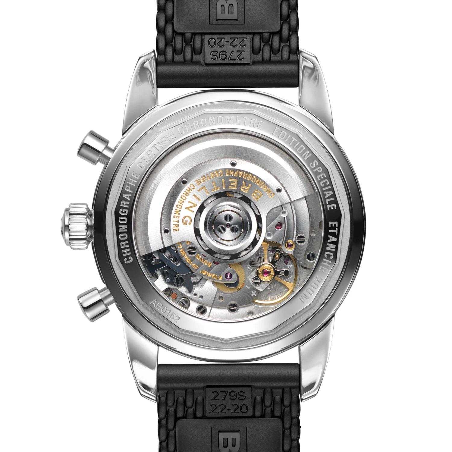 Breitling Superocean Heritage B01 Chronograph Watch Silver-Tone Dial Black Rubber Strap, 44mm 2 Breitling Superocean Heritage B01 Chronograph Watch Silver-Tone Dial Black Rubber Strap, 44mm - Image 2