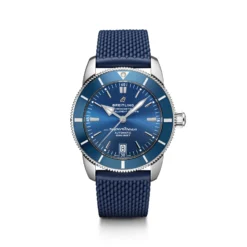 Breitling Superocean Heritage B20 Automatic Watch Blue Dial Blue Rubber Strap, 42mm