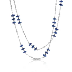 Lisa Bridge Kyanite Long Necklace, 36"
