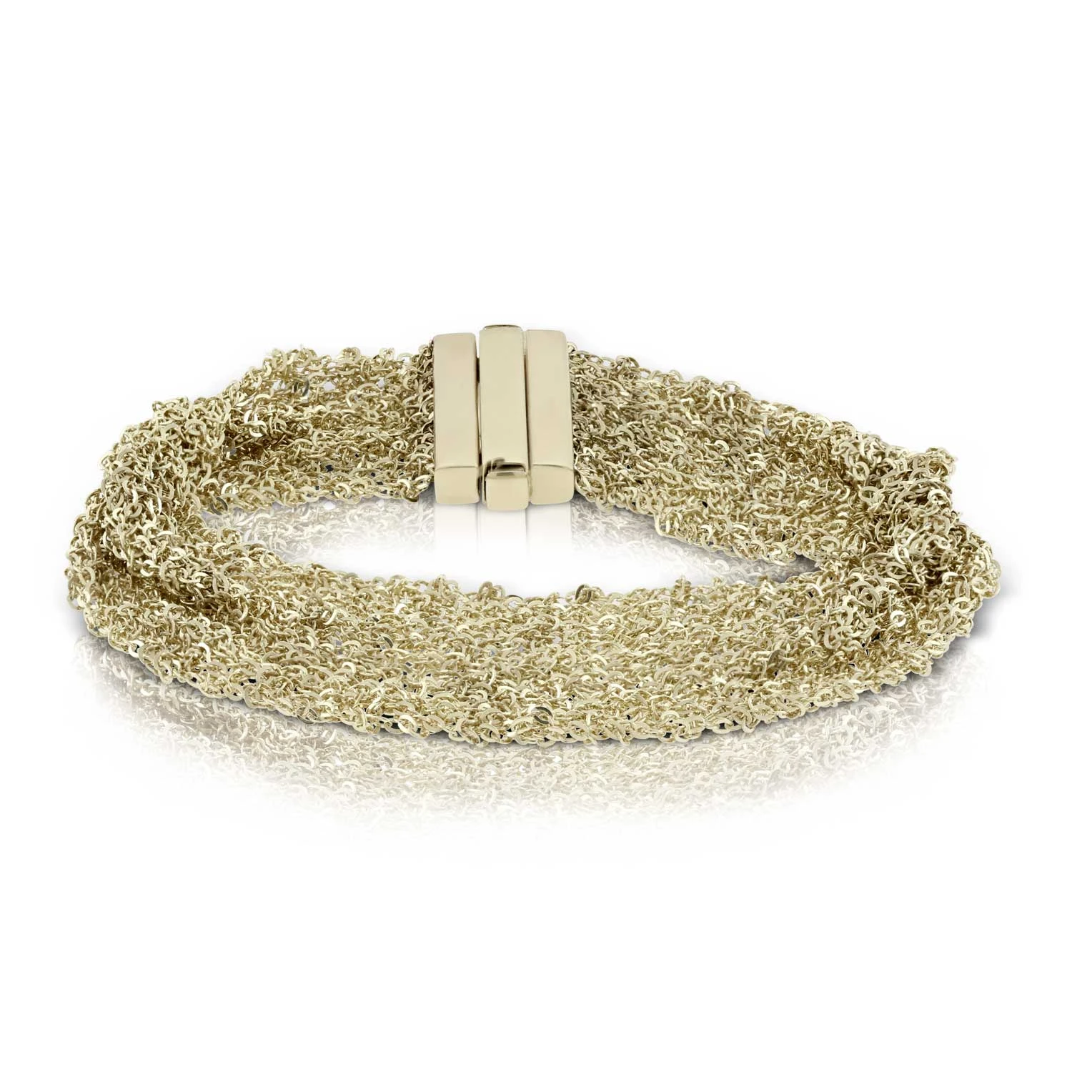 Toscano Woven 'Silk' Bracelet 14K 1 Toscano Woven 'Silk' Bracelet 14K