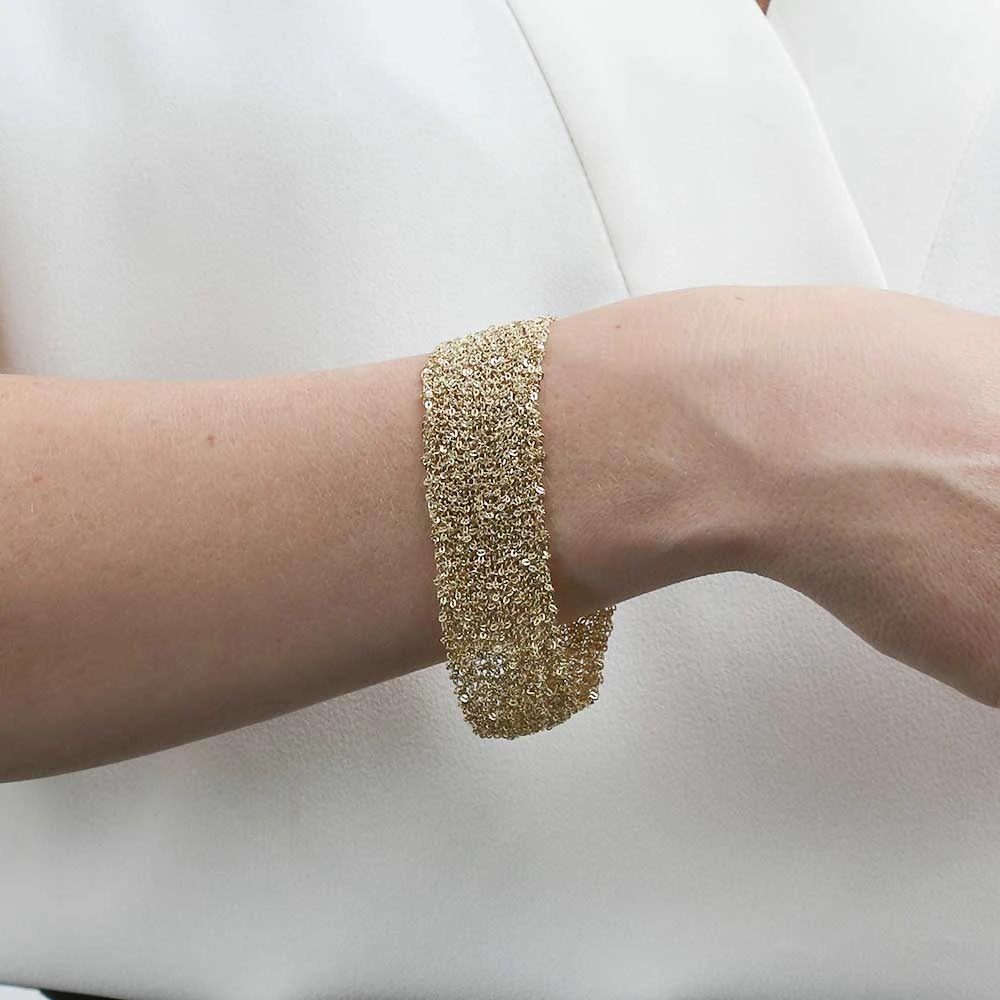 Toscano Woven 'Silk' Bracelet 14K 3 Toscano Woven 'Silk' Bracelet 14K - Image 3