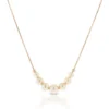 Rose Gold Graduated Cultured Freshwater Pearl Bolo Necklace 14K, 30"