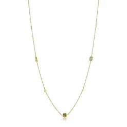 Brown & White Diamond Necklace 14K