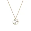 Mikimoto Open Circle Triple Akoya Cultured Pearl Necklace 18K