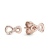 Pandora Sparkling CZ Infinity Stud Earrings