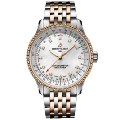 Breitling Navitimer Automatic 35 Diamond Watch, 18K & Steel