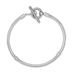 Pandora Moments T-Bar Snake Chain Bracelet -Luxe Glist Sales 12012522 03