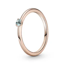 Pandora Light Blue Solitaire CZ Ring