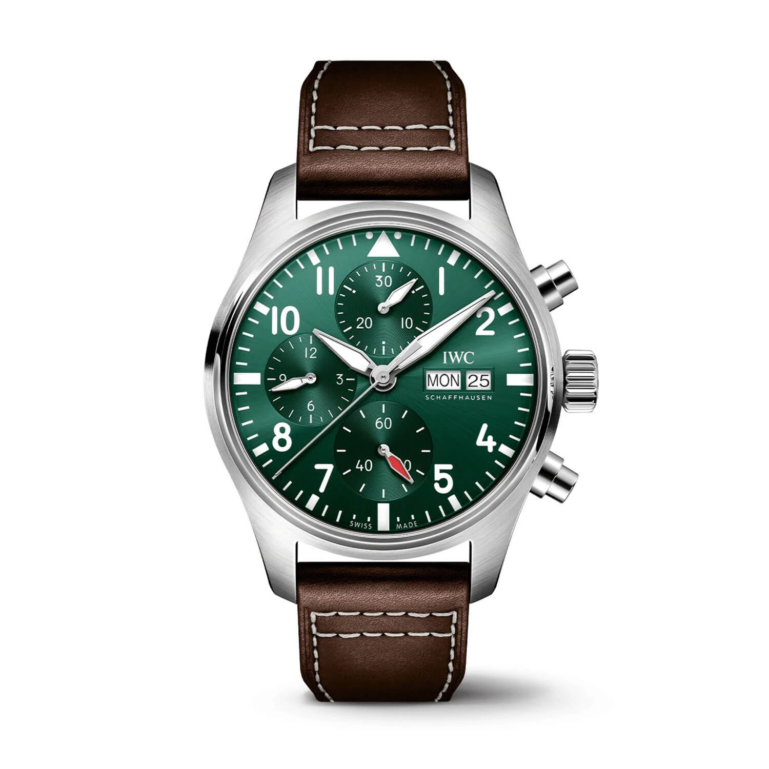 IWC Pilot's Watch 41 Green Dial Leather Chronograph, 41mm 1 IWC Pilot's Watch 41 Green Dial Leather Chronograph, 41mm