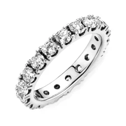 Pandora Clear Sparkling CZ Row Eternity Ring -Luxe Glist Sales 12115069 04