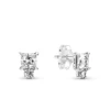 Pandora Sparkling Round & Square CZ Stud Earrings