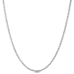 Diamond Choker Necklace, 14K White Gold