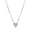 Pandora Sparkling Freehand Heart CZ Necklace