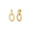 Roberto Coin Duchessa Diamond Accent Satin Doorknocker Earrings 18K Yellow Gold.