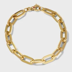 Roberto Coin Classic Link Bracelet 18K Yellow Gold, 8"