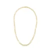Roberto Coin Alternating Oval Link Necklace In 18K Yellow Gold