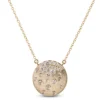 Confetti Cluster Diamond Gold Pendant, 14K Yellow Gold