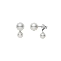 Mikimoto Classic Akoya Cultured Pearl Earrings, 18K White Gold