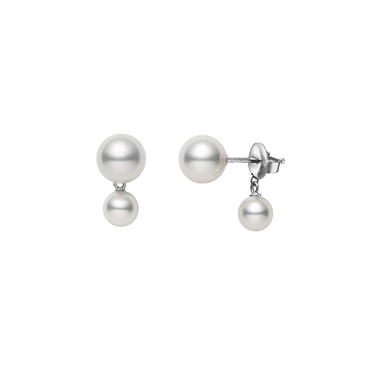 Mikimoto Classic Akoya Cultured Pearl Earrings, 18K White Gold 1 Mikimoto Classic Akoya Cultured Pearl Earrings, 18K White Gold