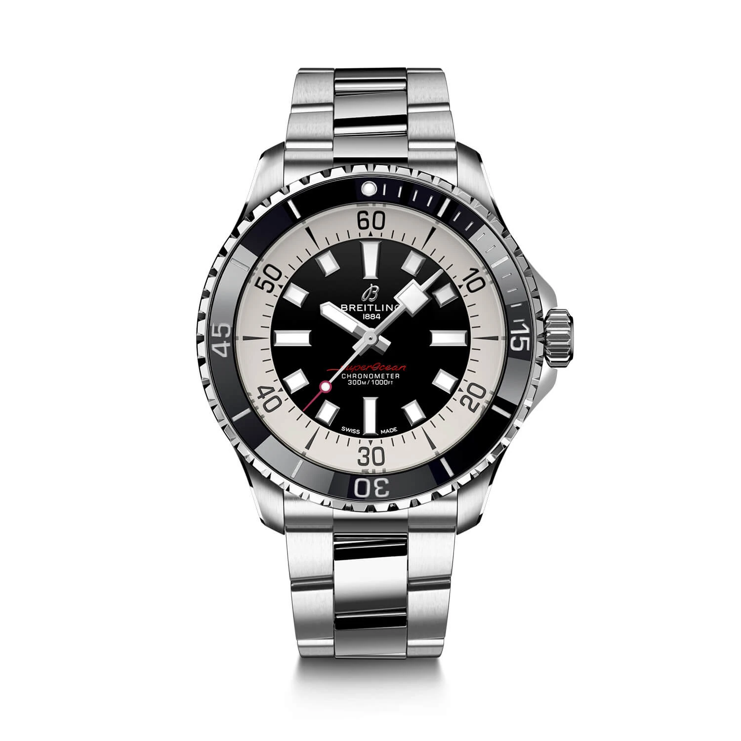 Breitling Superocean Automatic 44 Watch Steel Case Black Dial Steel Bracelet, 44mm 1 Breitling Superocean Automatic 44 Watch Steel Case Black Dial Steel Bracelet, 44mm