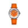 Breitling Superocean Automatic 36 Watch Steel Case Orange Dial Orange Strap, 36mm