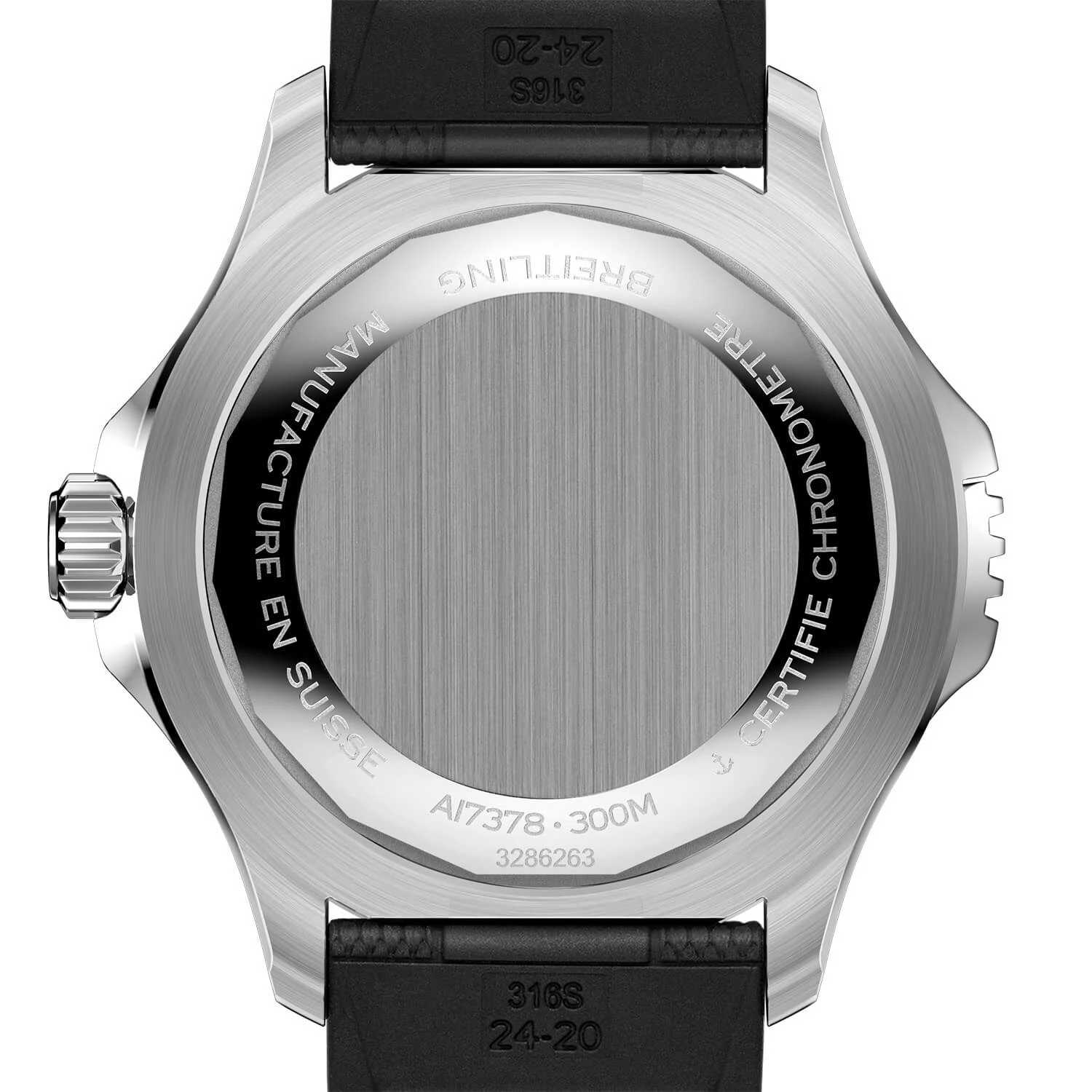 Breitling Superocean Automatic 46 Watch Steel Case Black Dial Black Strap, 46mm 2 Breitling Superocean Automatic 46 Watch Steel Case Black Dial Black Strap, 46mm - Image 2