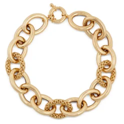 Toscano Oval Link Bracelet, 14K Yellow Gold