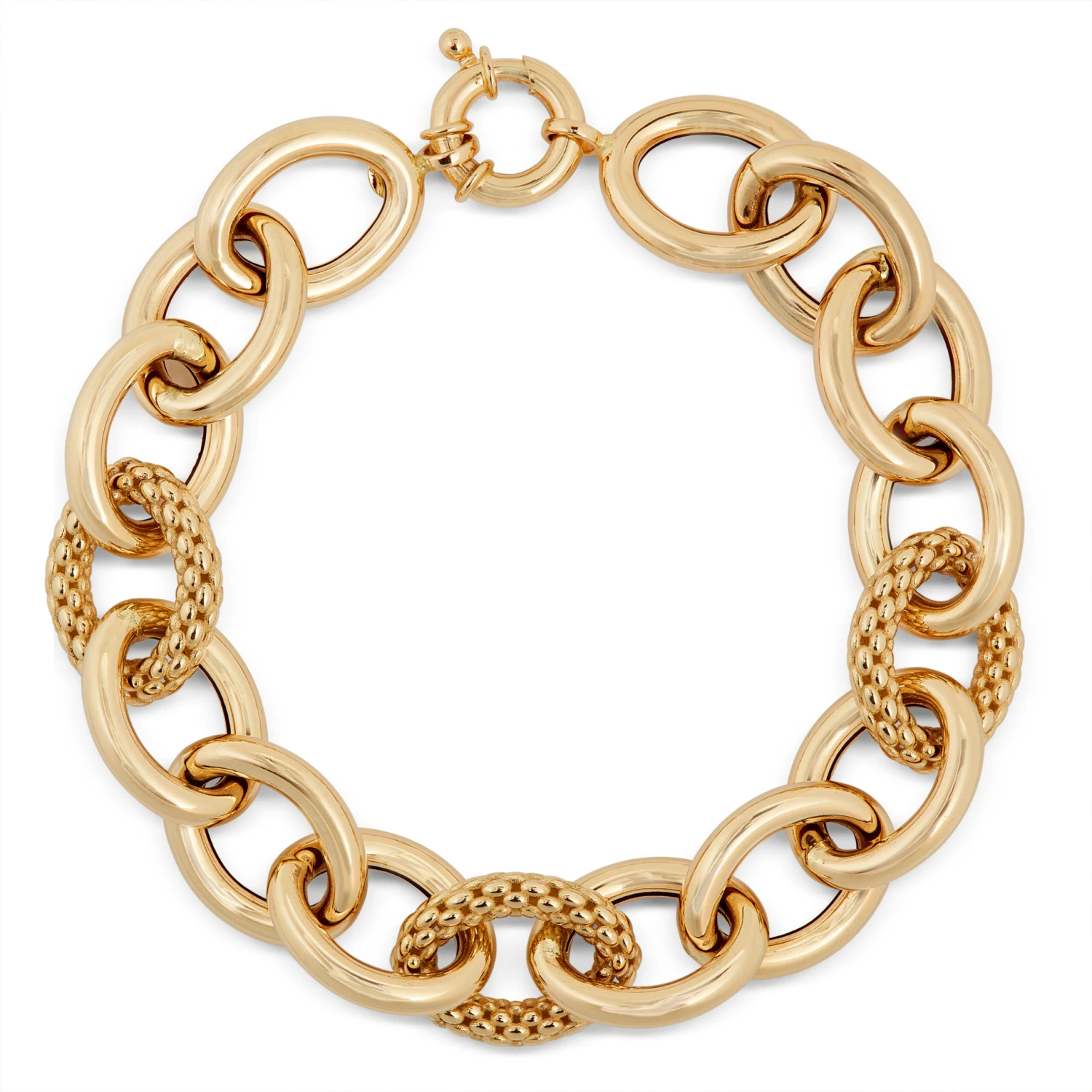 Toscano Oval Link Bracelet, 14K Yellow Gold 1 Toscano Oval Link Bracelet, 14K Yellow Gold